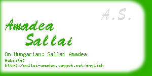 amadea sallai business card